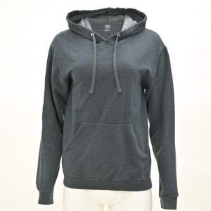 Men's Fleece Pullover Hoodie Sweatshirt Charcoal Size Adult Small 34-26